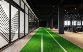 工业风办公室装修效果图休闲区