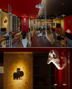 办公前台装修工业