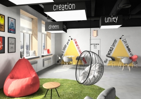 工业风老板办公室装修效果图