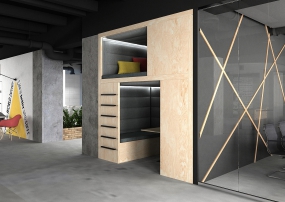 工业风办公室loft小户型装修