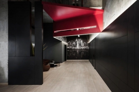 工业风黑色办公室装修效果图