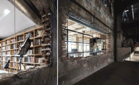 loft办公风格装修效果图