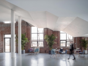 科技公司办公楼前台设计