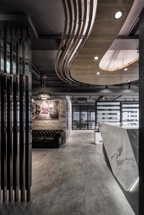 办公室过道装修设计创意图