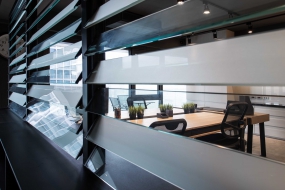 办公室创意设计带平面图效果图