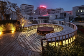 办公室简约中式设计效果图