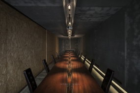 简约办公室背景墙设计图