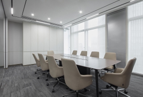 简约中式办公室装修设计图片