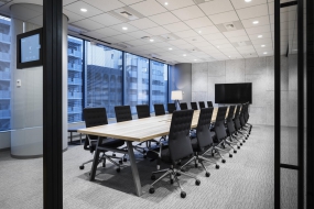 专业的简约风格办公室装修效果图片