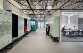 800平方简约风办公装修效果图案例