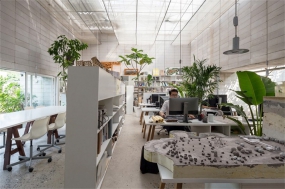 小户型简约风格办公室装修实景图片