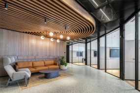 黑白灰装修风格现代简约办公室图片2022