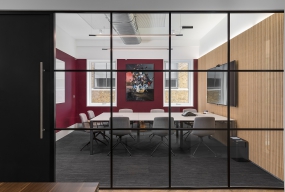 简约科技风办公室装修图效果图