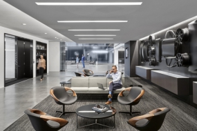 1200平现代简约风装修办公室图