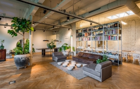 简约风办公室前台装修案例图库