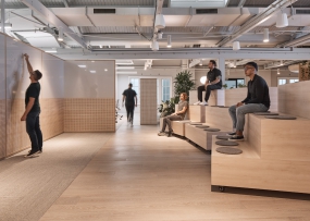 新中式办公室装修简约风图库