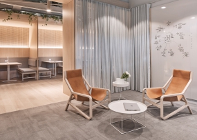 简约办公室前台装修效果图片大全