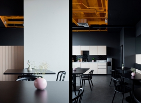 现代简约风格装修900平办公效果图欣赏