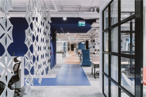 装修公司办公前台效果图欣赏