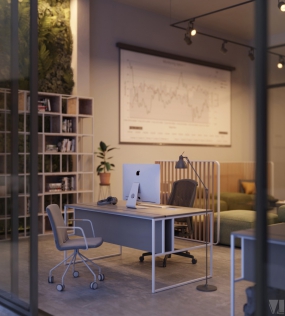 简约时尚风办公室装修图片