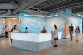 时尚现代简约风办公空间设计效果图片