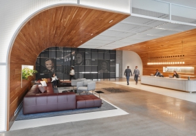 办公室设计年轻时尚风图片