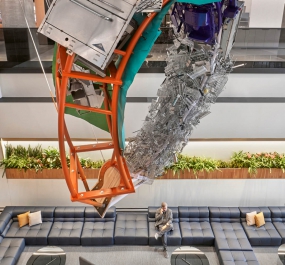 复式办公室设计工业风图片