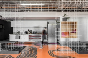 灰色工业风办公室设计图