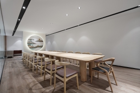 豪华中式办公室装修风格图片