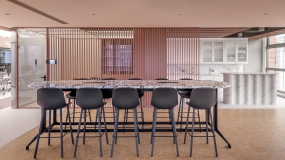 水泥墙面办公室装修风格图片