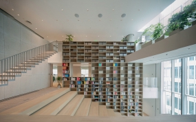 极简新中式办公室设计图