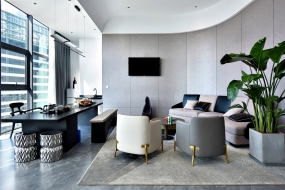 文化传媒公司办公装修图