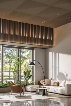 古朴自然风格的办公室装修图片