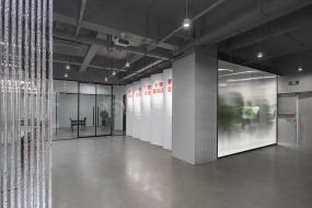 简洁办公区域装修效果图