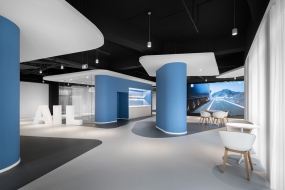 办公室进门装修实景图