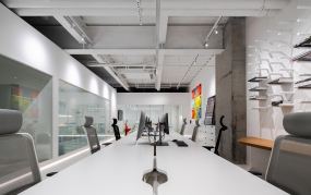 不吊顶老板办公室装修图