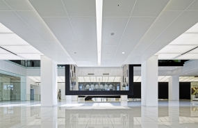 后现代简约风装修总裁办公室图