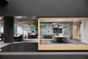 办公装修灰色系效果图