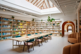 长方形500平小办公室装修效果图