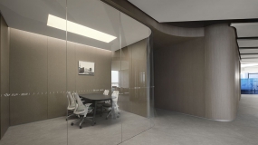 传媒影视文化公司办公室装修图