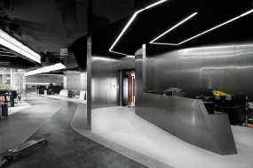 红酒办公室装修方案图