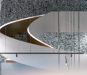 原木简约风格办公室装修图