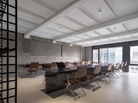 个性中式办公室装修效果图