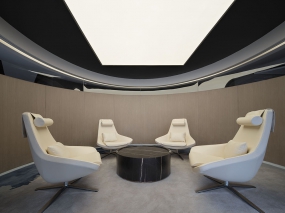 灰色办公室装修风格实景