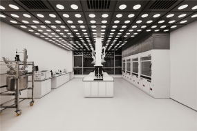 淡色系的办公室装修实景图