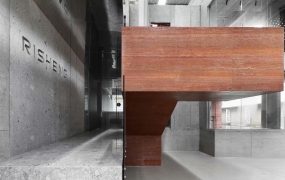 紫色办公装修风格效果图