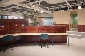 大型现代办公室装修效果图