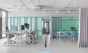 后现代复古办公室装修实景