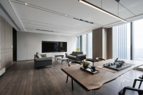 浅灰色办公室装修效果图