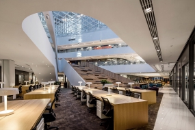 1000平办公楼大厅装修效果图